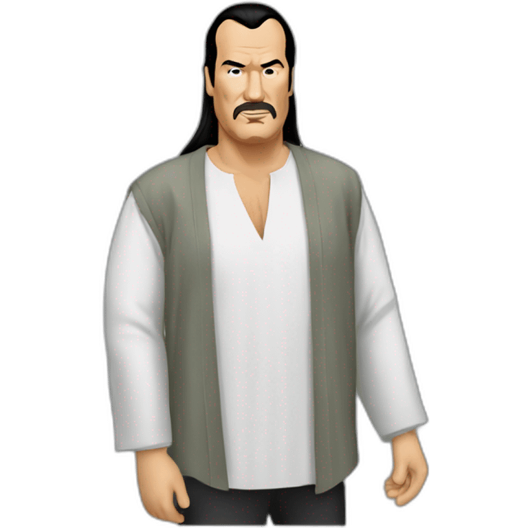 steven seagal cartoon wearing long shirt emoji