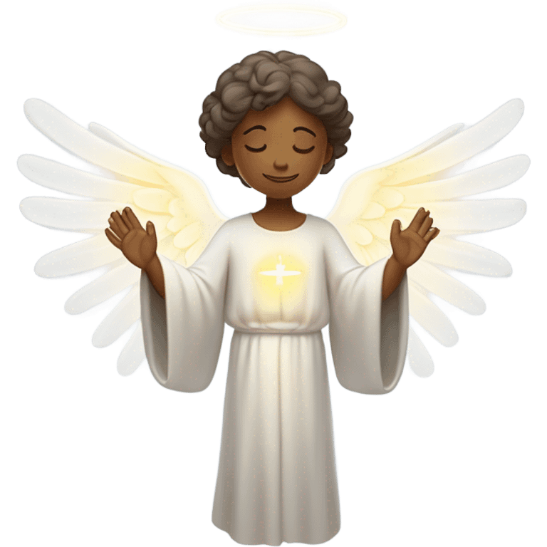 Spiritual healing angel emoji