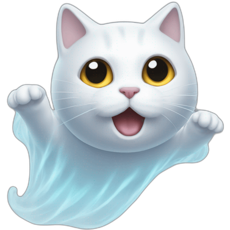 ghost-floating-in-the-air-cat emoji