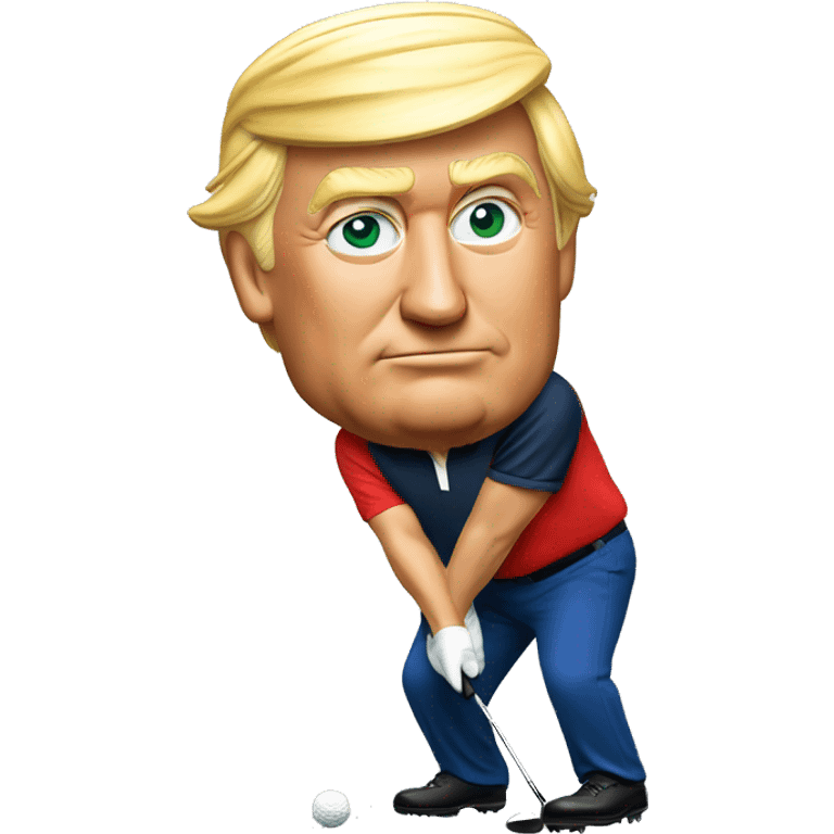 donald trump golfing emoji