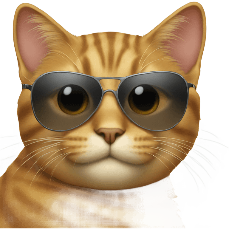 Cat with sunglasses emoji