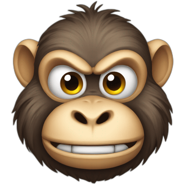 Angry monkey emoji