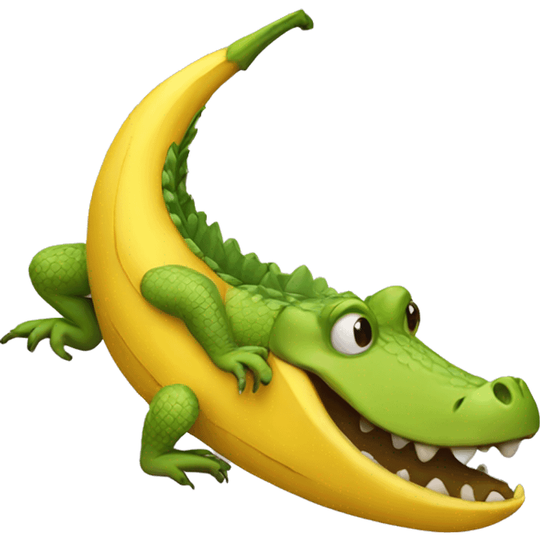 banana crocodile emoji