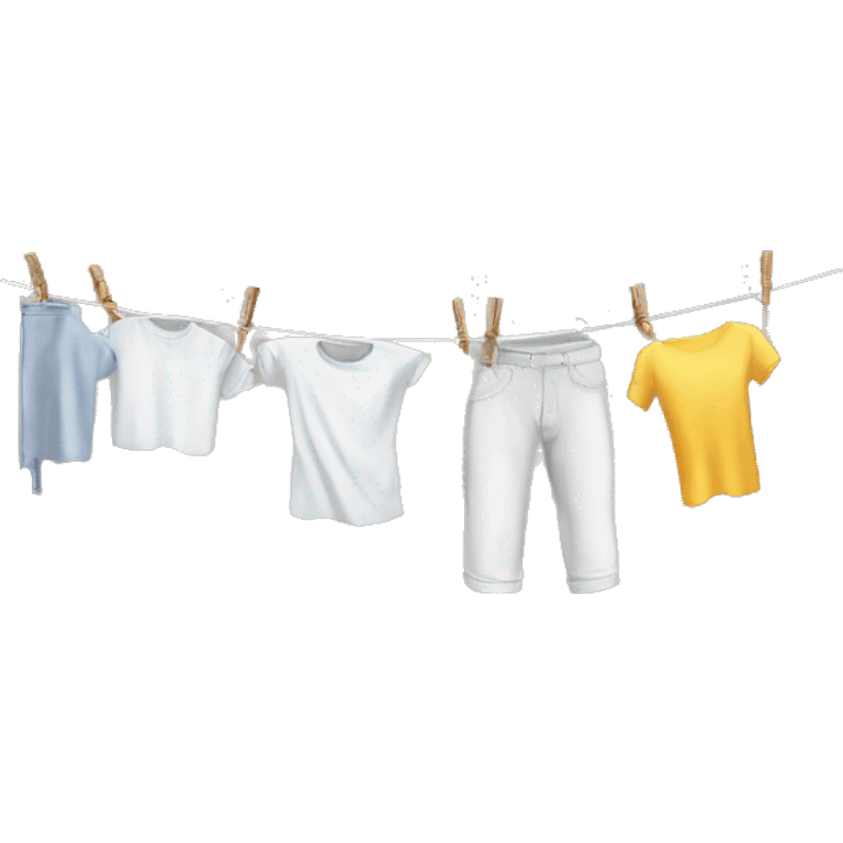 folding clothes line  emoji