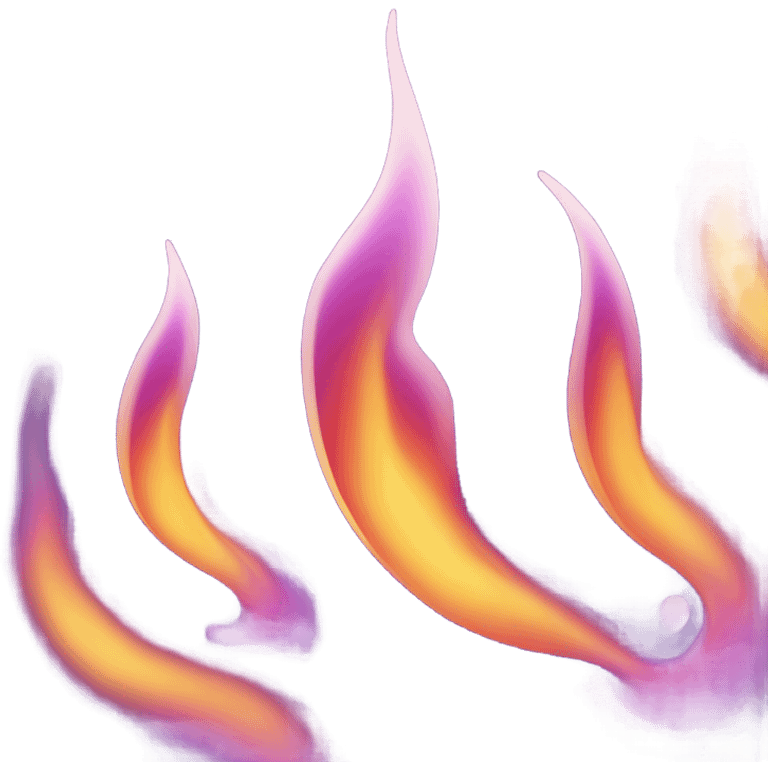 Purple flame emoji  emoji