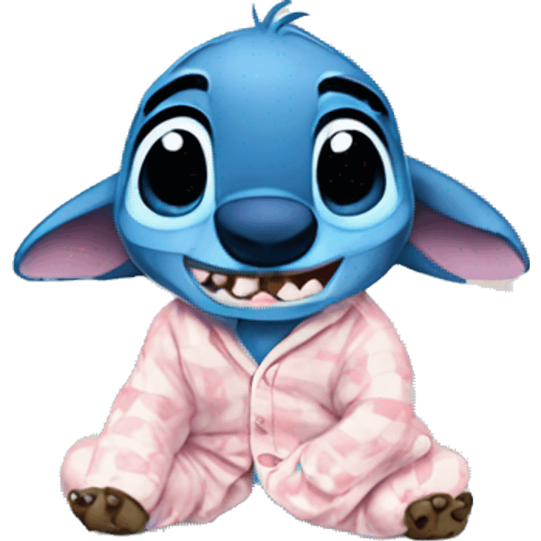 Stitch in a pijama emoji