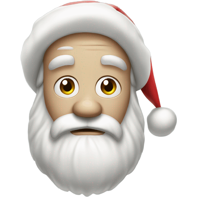 sad santa emoji