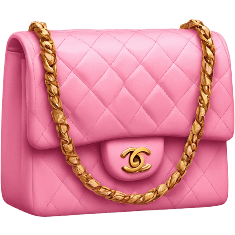 chanel pink bag emoji