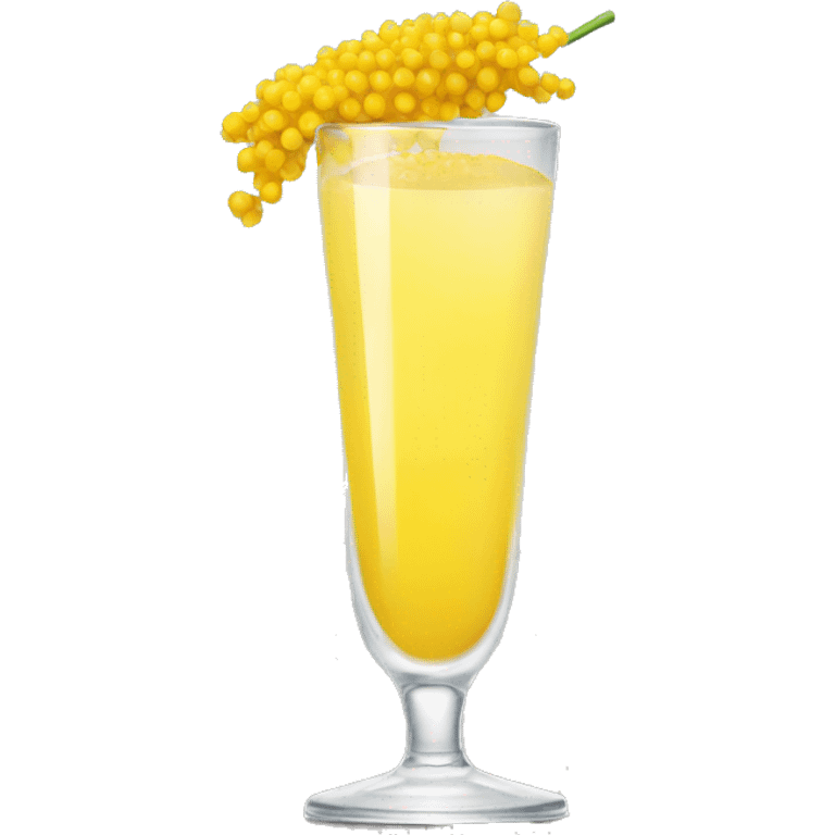 Crying mimosa drink emoji