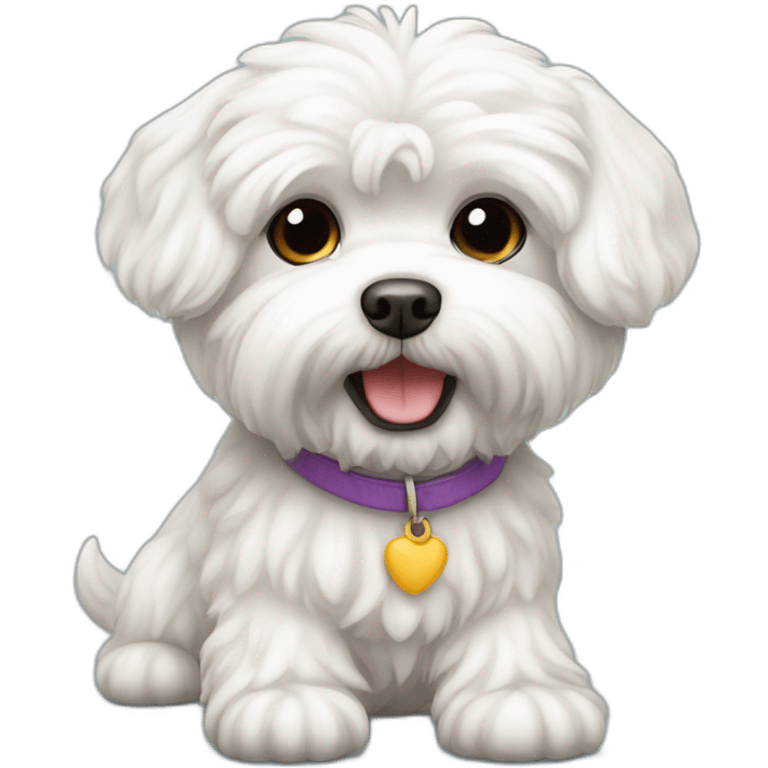 dog bichon maltese emoji