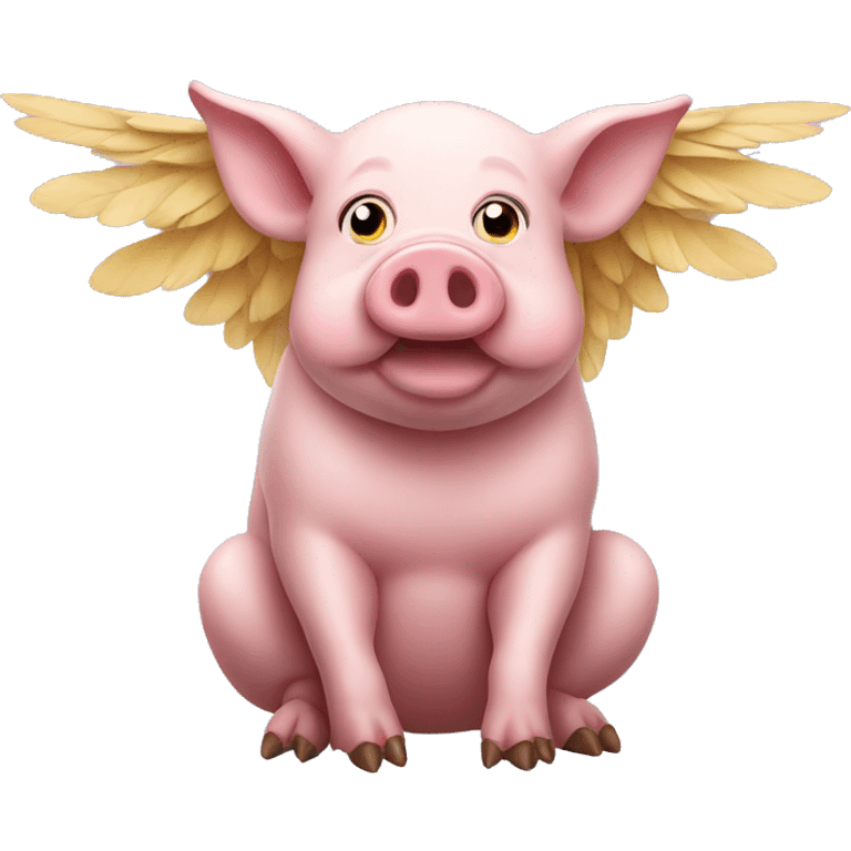 Pig with wings emoji