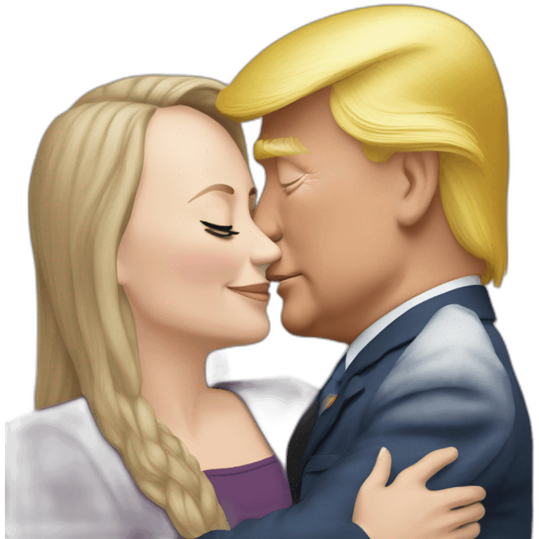 trump-and-putin-kissing,-lgbtq+ friendly, positivity, inclusiveness emoji