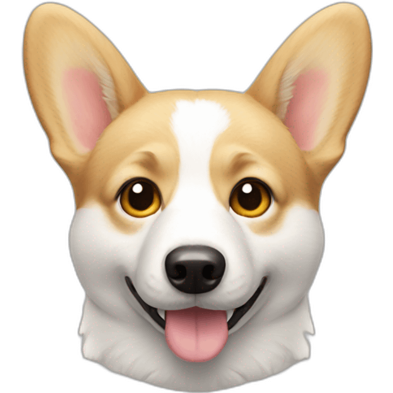 White corgi emoji