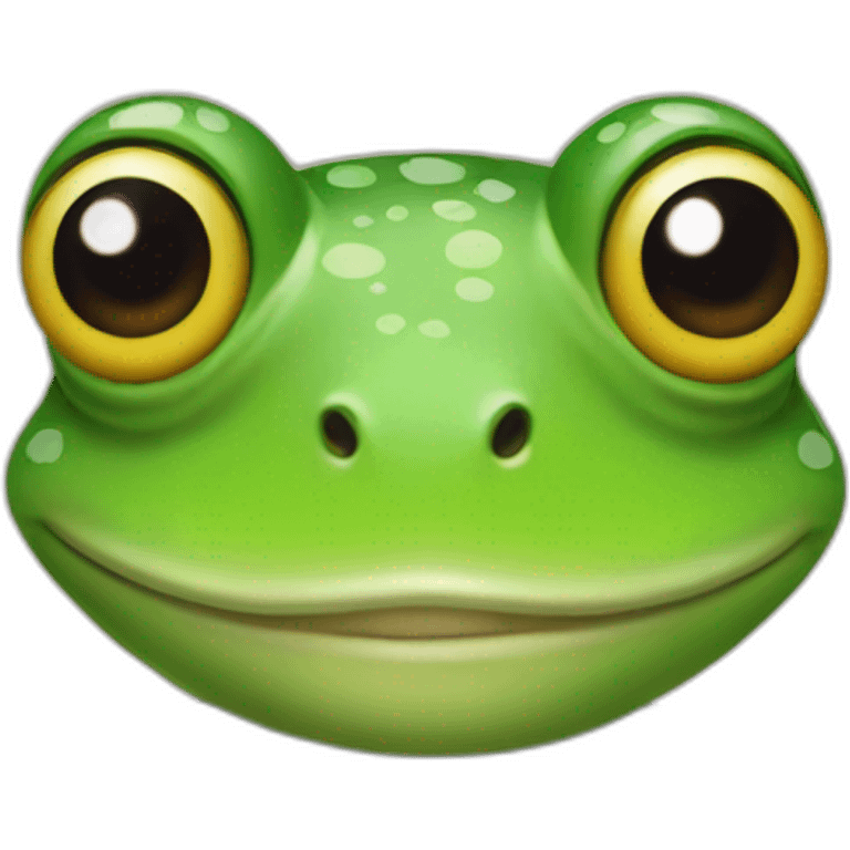 a frog with pride colors emoji