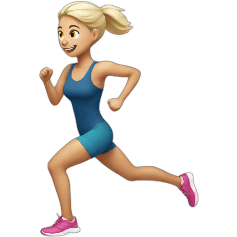 running white skin woman  emoji