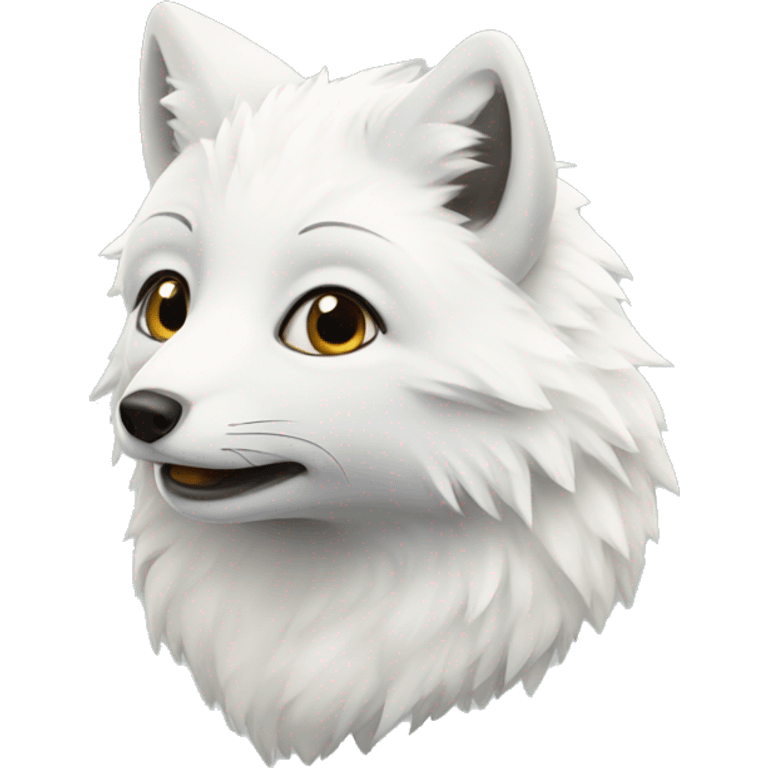 Arctic fox emoji