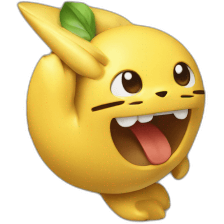 Pokémon qui mange des pâtes emoji