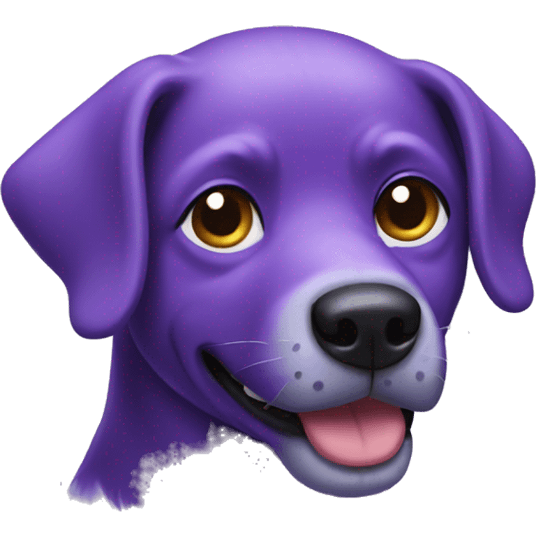 purple dog emoji