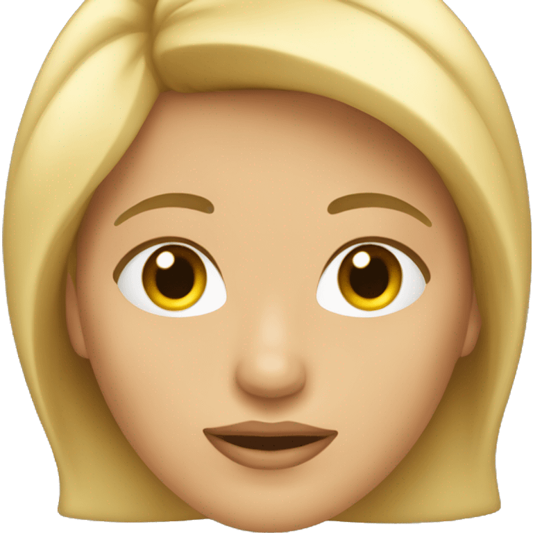 Mujer de pelo rubio  emoji