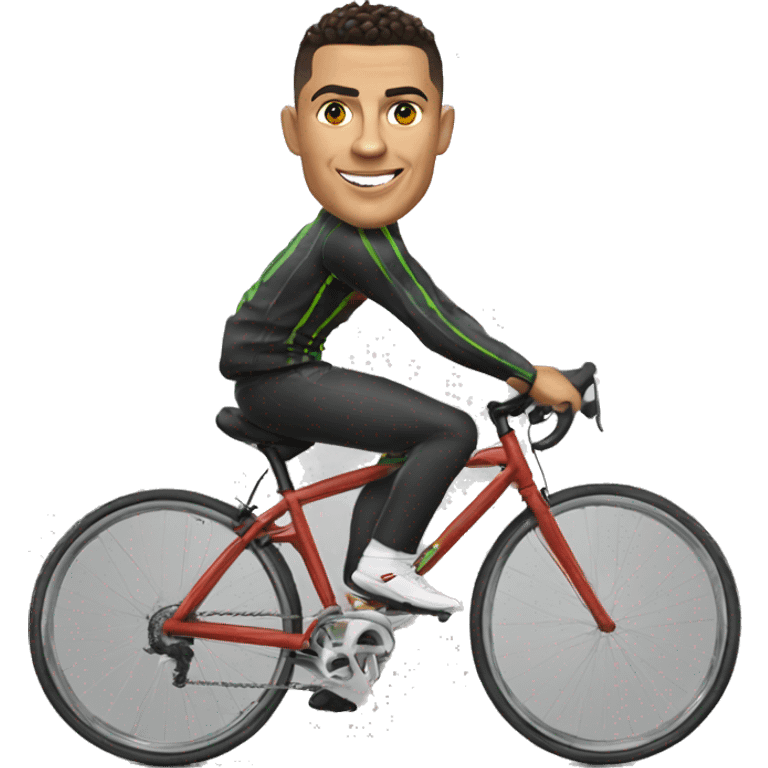  Ronaldo sur un vélo  emoji