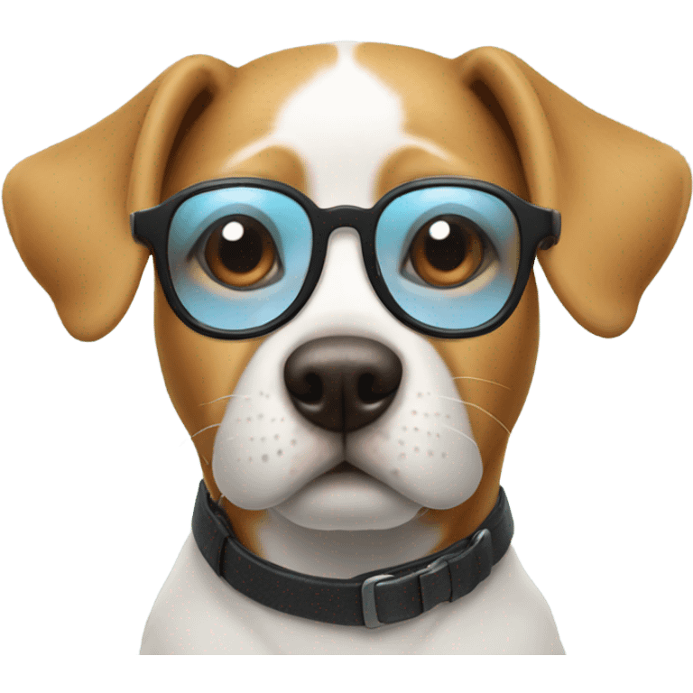 dog wearing cool glasses  emoji