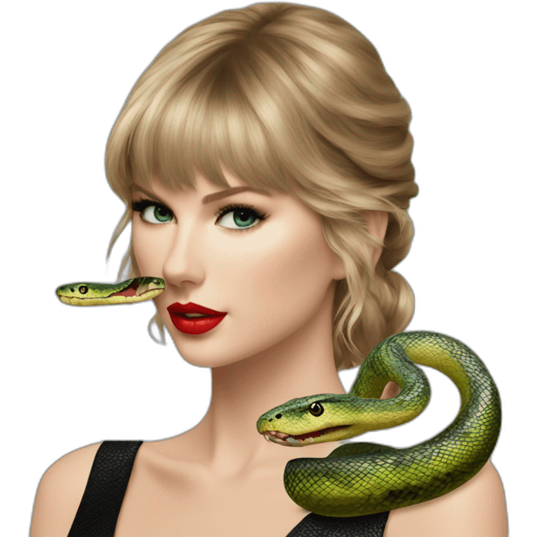 Taylor swift reputation with snake emoji