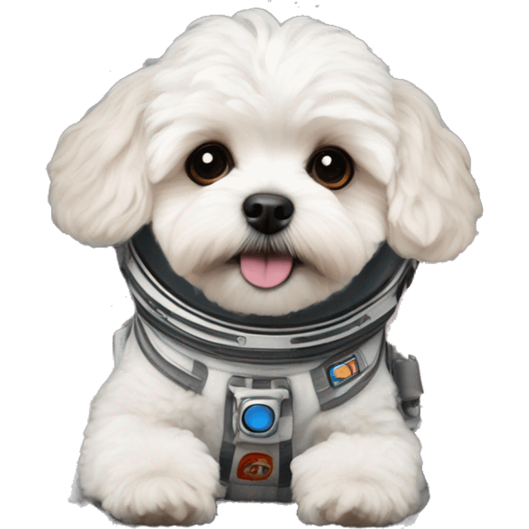 maltipoo in space emoji