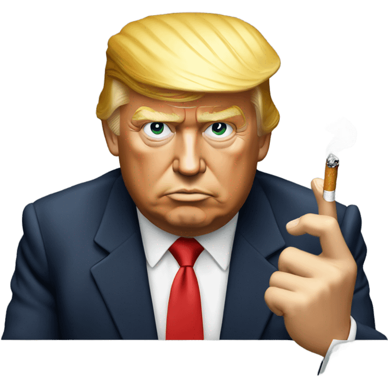 Donald trump smoking a cigarette emoji