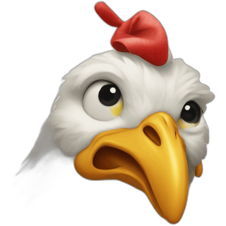 poule noël emoji