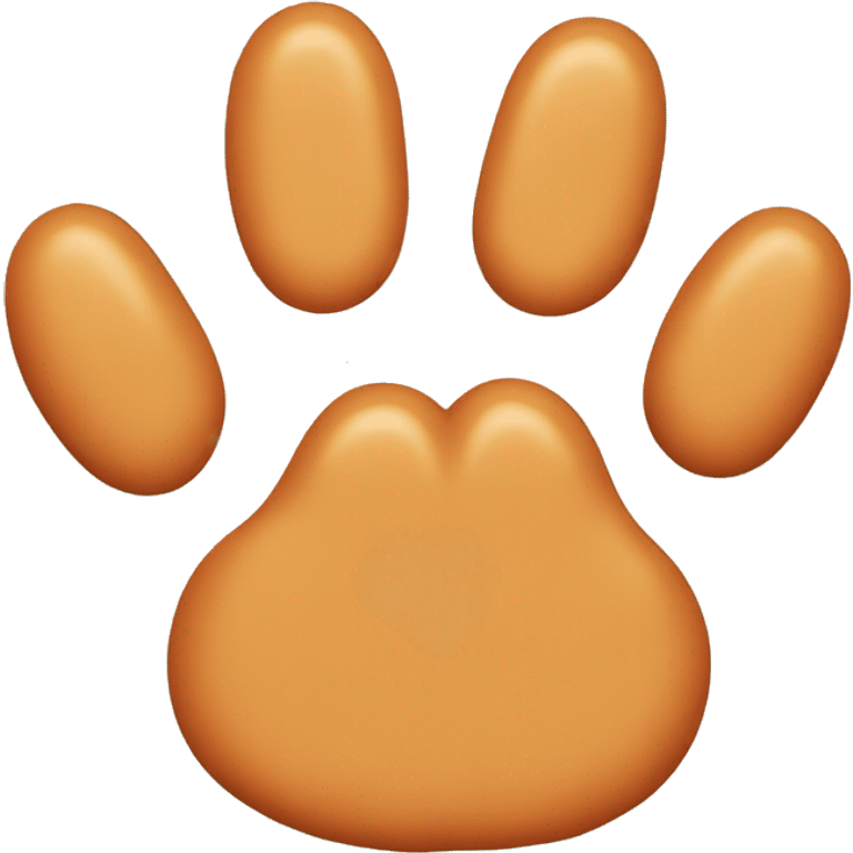 ginger cat's paw emoji