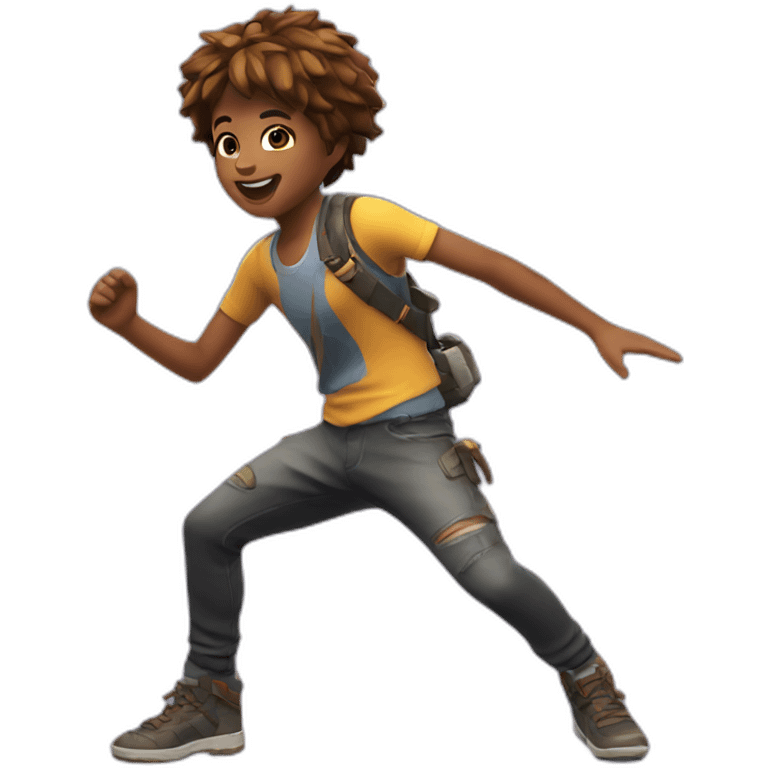 Children doing fortnite dance emoji