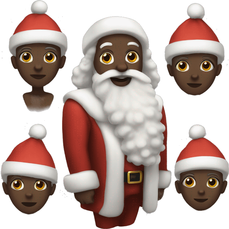 Black Santa w Afro  emoji