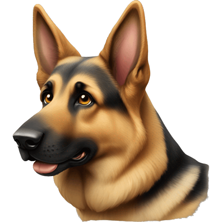 german shepherd dog with spots emoji