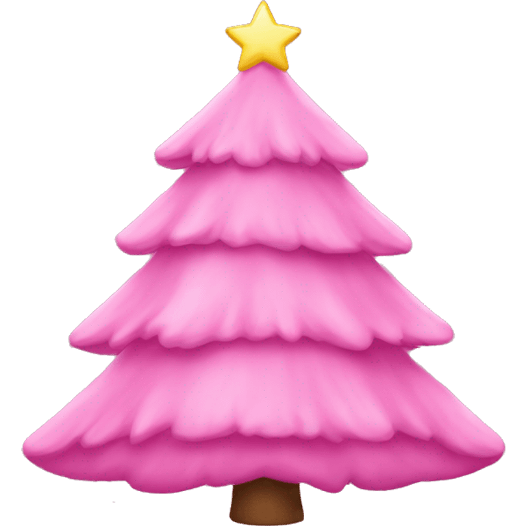 Pink christmas tree emoji