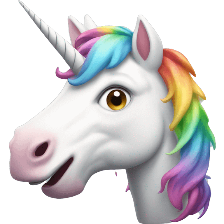 unicorn drooling emoji