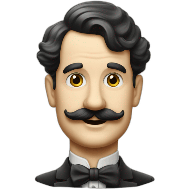 Dictateur des années 1940 en Allemagne avec Only Charlie Chaplin's moustache emoji