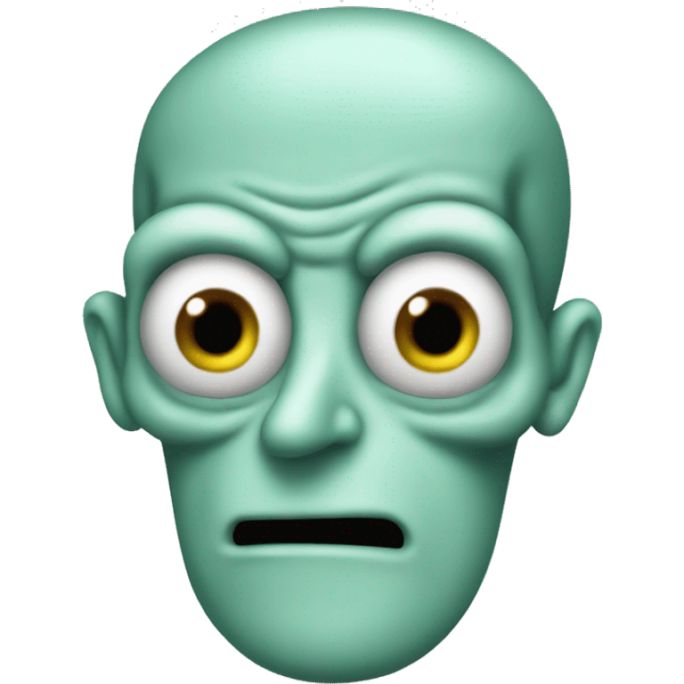 Evil squidward emoji