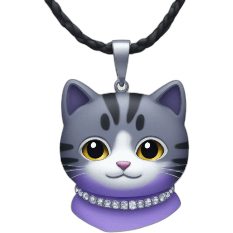 Chat avec un collier  emoji