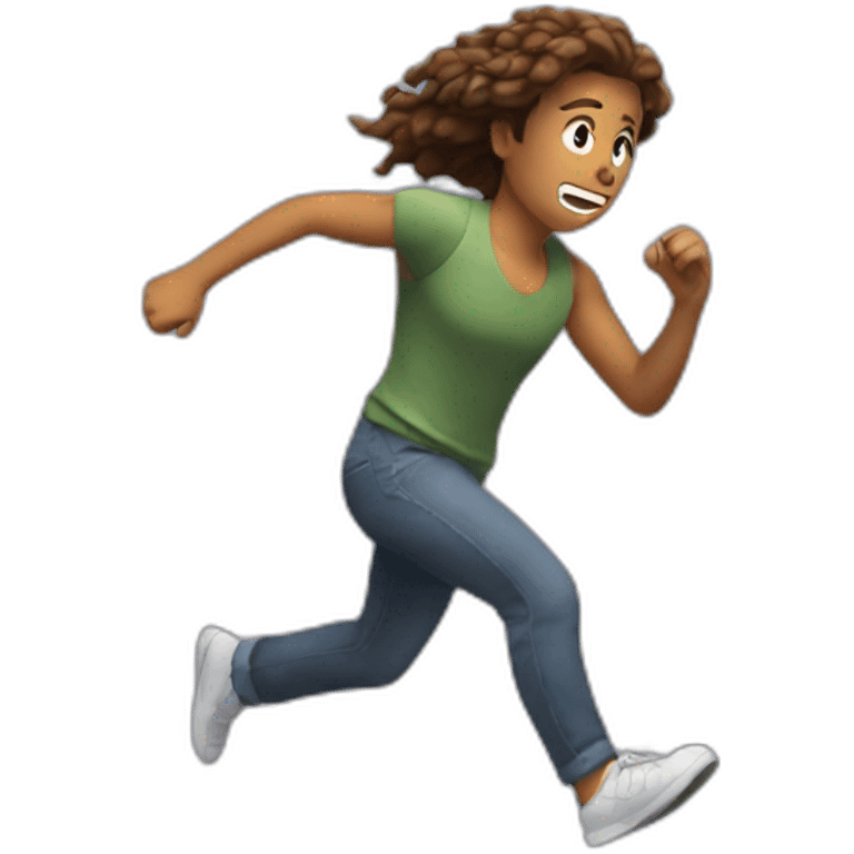 Me running away from my problems emoji