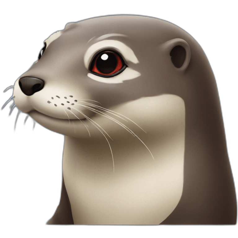 Loutre cœur rouge emoji