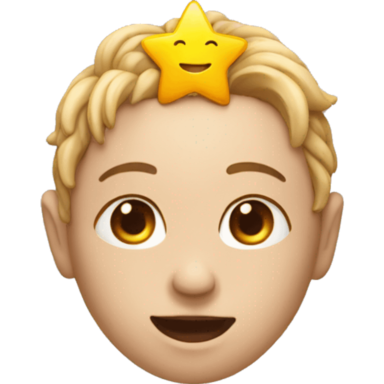 Real star inside human body emoji