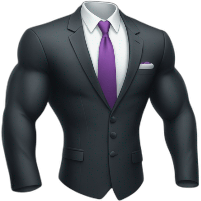 suit muscle emoji