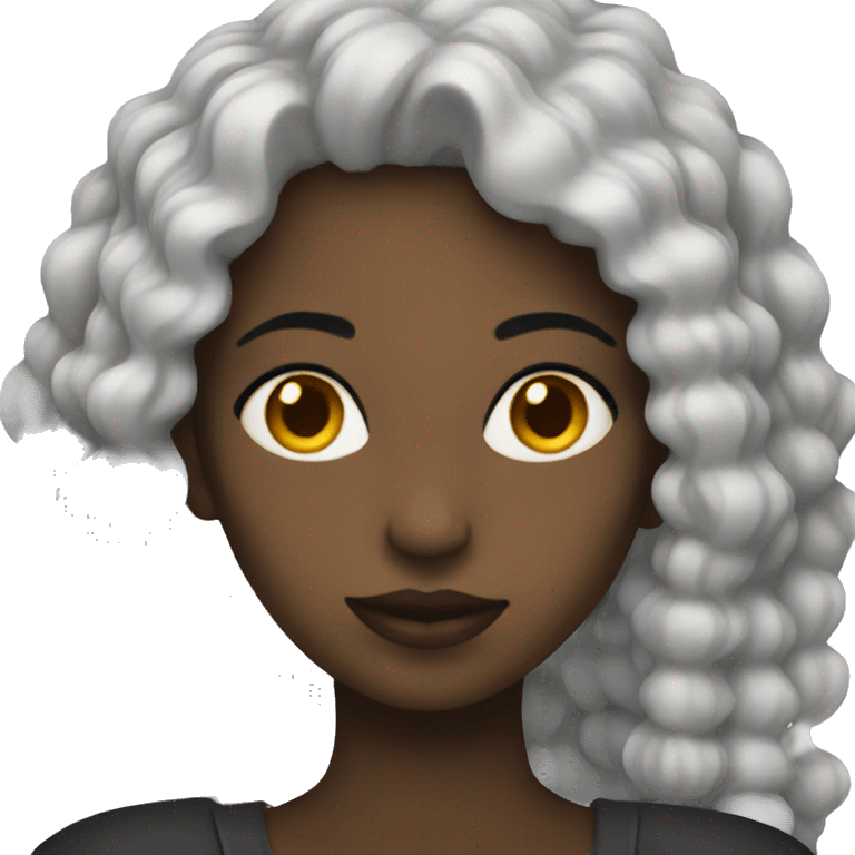 Femme noir emoji