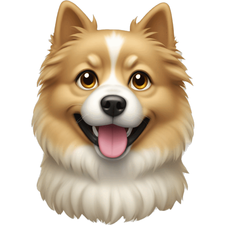 spitz dog beige emoji