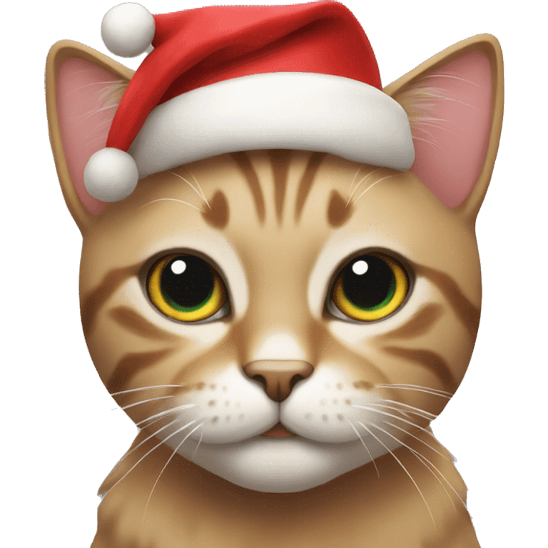 Christmas cat emoji