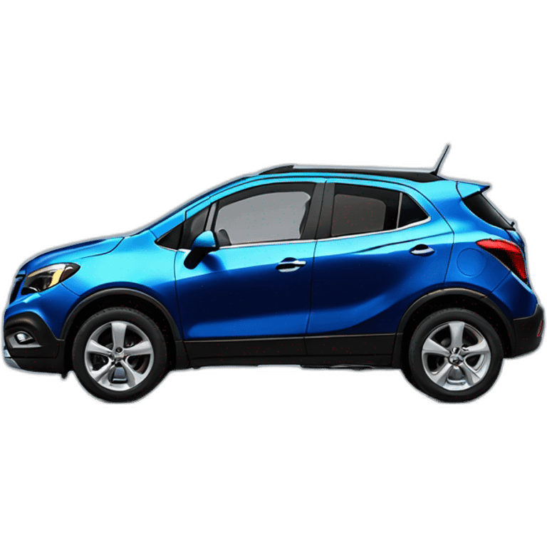 Car Opel Mokka bleu emoji