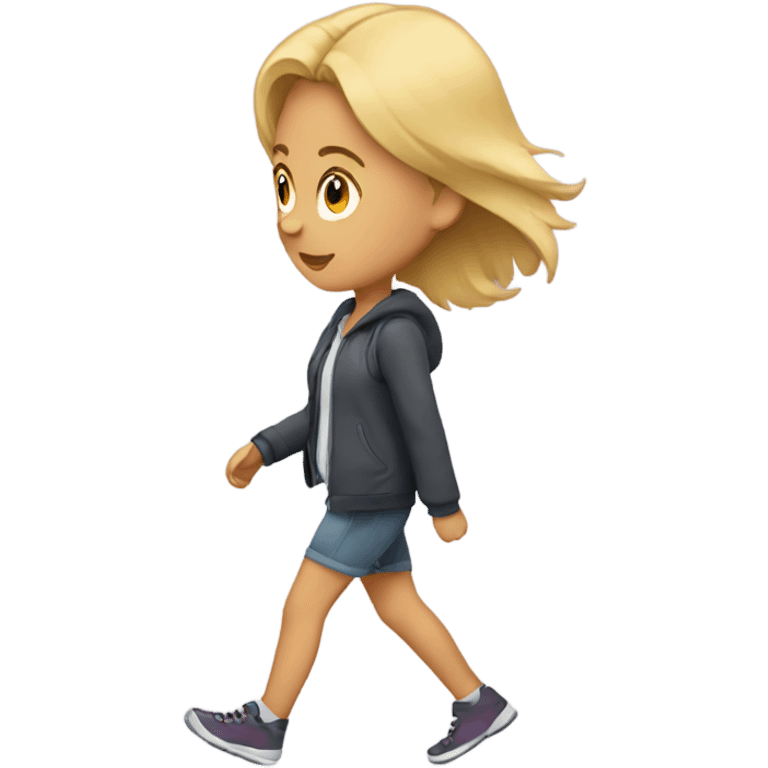 girl walking emoji