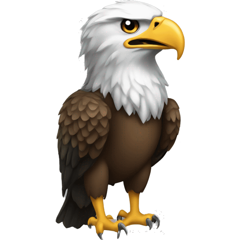 Eagle eating a steeler emoji