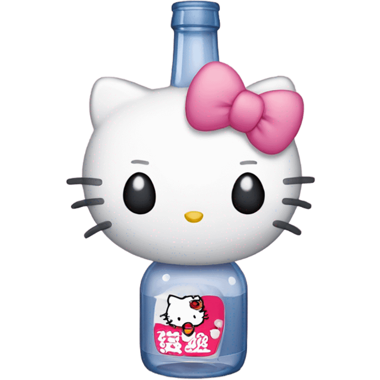 Hello kitty depressed tears with alcohol hello kitty emoji