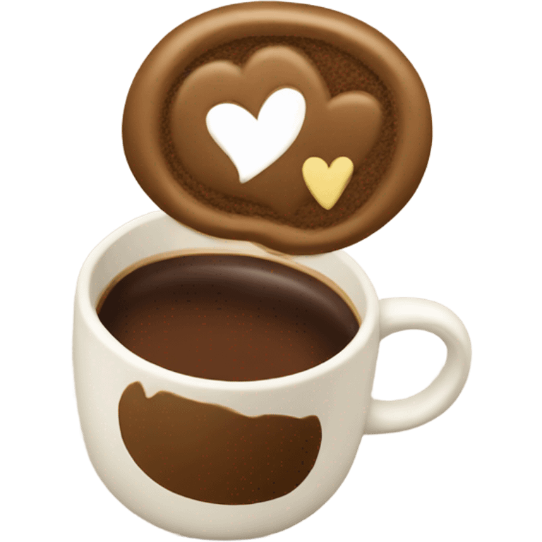 Peace love coffee emoji